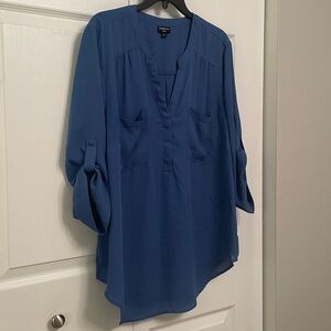 TORRID Harper Blue Pullover Blouse Size 2X